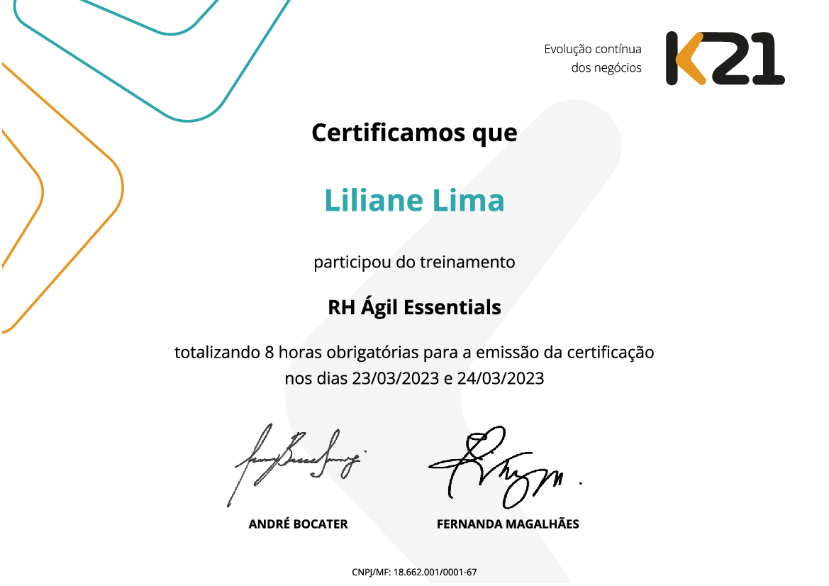 Certificado K21